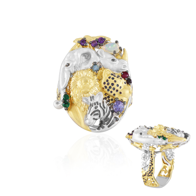 Edelstein-Silberring (Gems en Vogue)