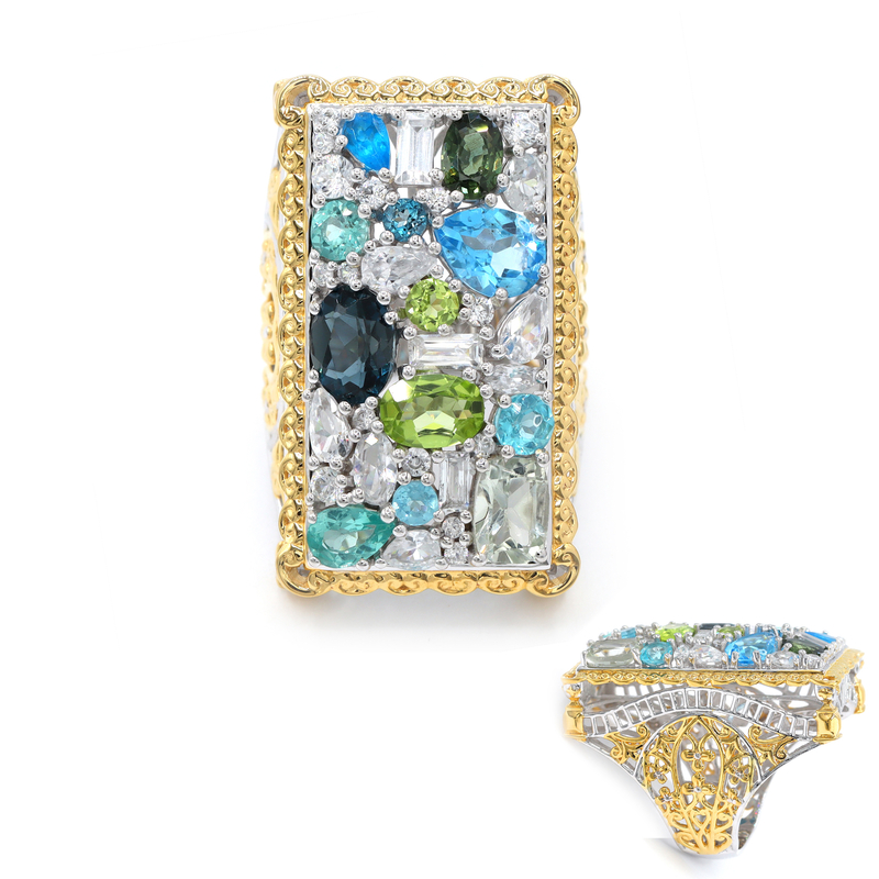 Edelstein-Silberring (Gems en Vogue) Unkategorisiert online kaufen