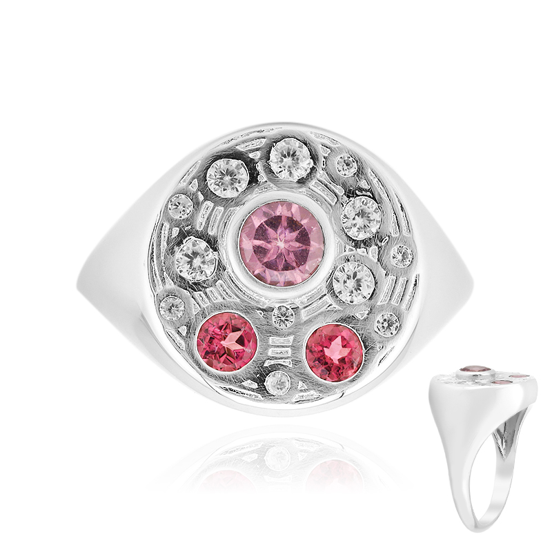 Edelstein-Silberring (MONOSONO COLLECTION) Unkategorisiert online kaufen