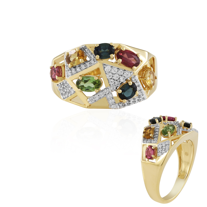 Edelstein-Silberring (Ornaments by de Melo) Unkategorisiert online kaufen