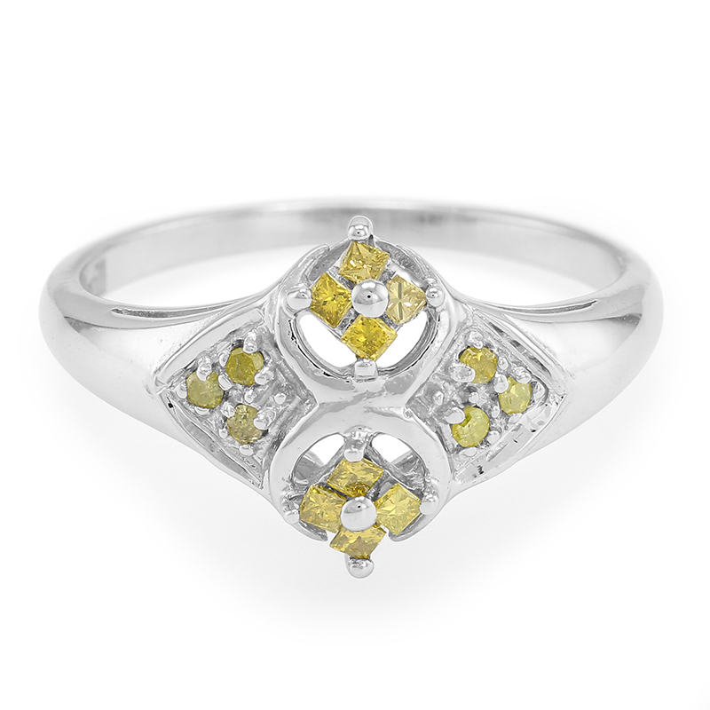 Fancy-Diamant-Silberring Unkategorisiert online kaufen