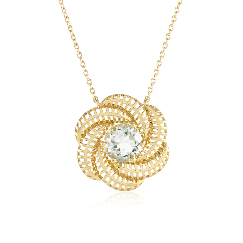 Grüner Amethyst-Silbercollier (Ornaments by de Melo) Unkategorisiert online kaufen