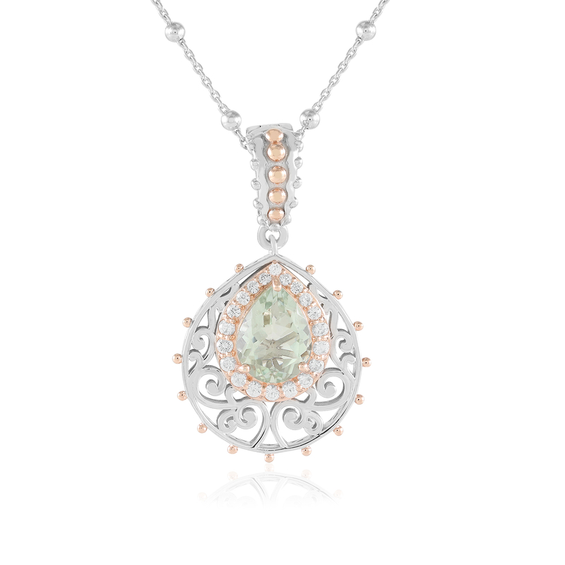 Grüner Amethyst-Silberhalskette (Dallas Prince Designs) Unkategorisiert online kaufen