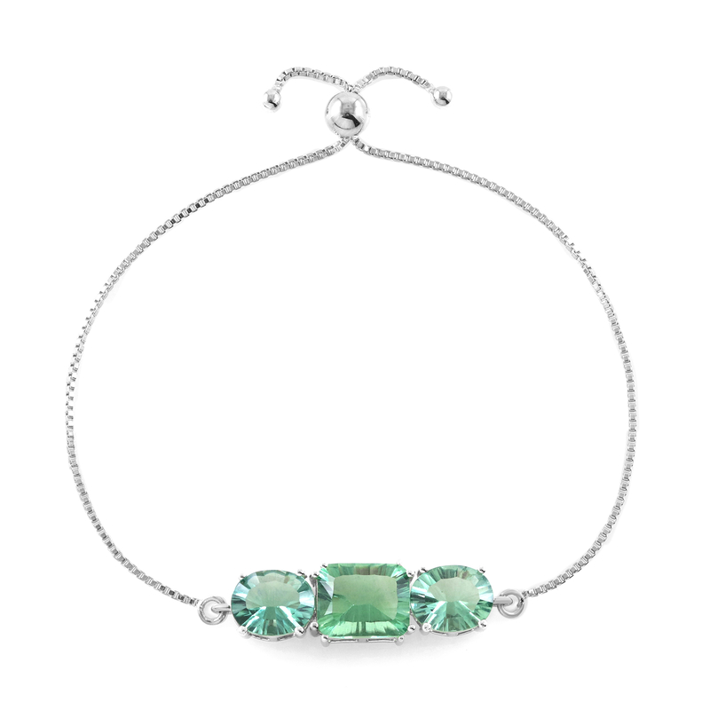 Grüner Fluorit-Silberarmband Unkategorisiert Produktbild