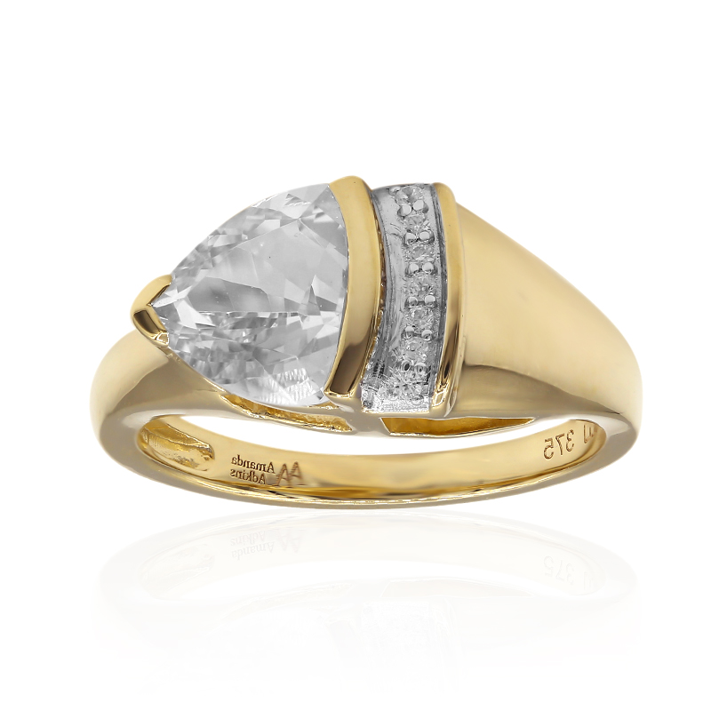 Herkimer Quarz-Goldring (Amanda Adkins) Unkategorisiert Produktbild
