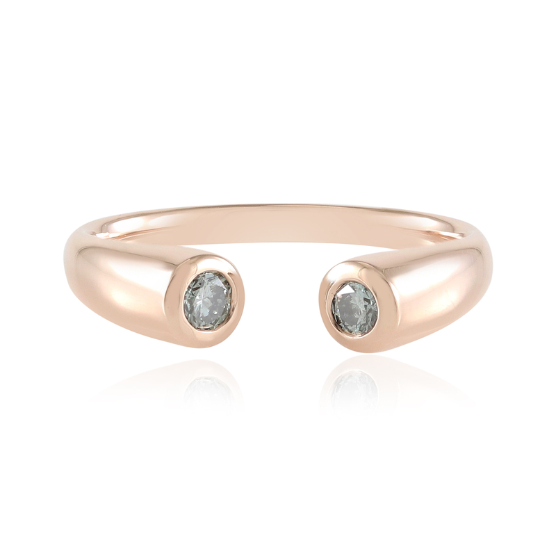 Himmelblauer I2 Brillant-Goldring (KM by Juwelo) Unkategorisiert online kaufen