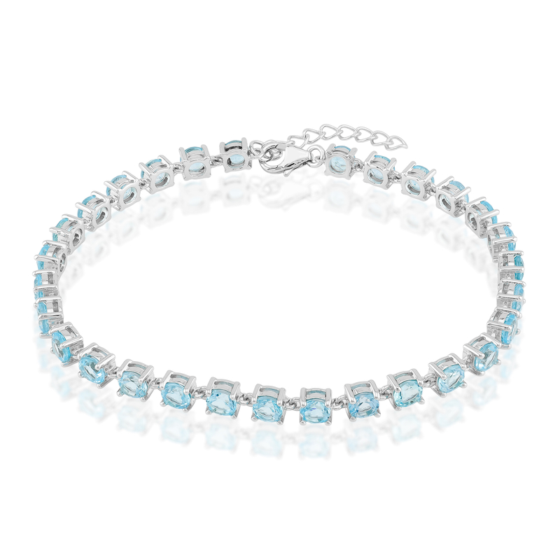 Himmelblauer Topas-Silberarmband Unkategorisiert online kaufen Himmelblauer Topas-Silberarmband Unkategorisiert online kaufen