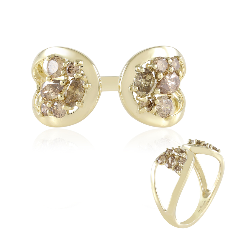 I2 Champagner-Brillant-Goldring (de Melo Gold) Unkategorisiert online kaufen