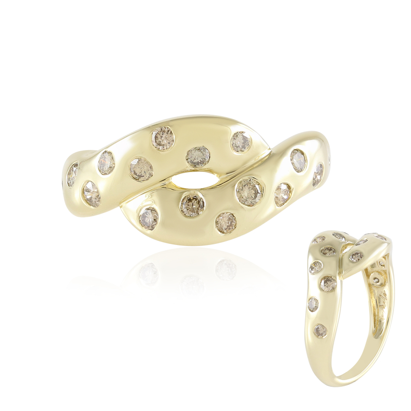 I2 Champagner-Brillant-Goldring (de Melo Gold) Unkategorisiert online kaufen