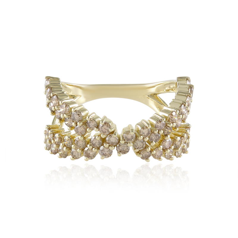 I2 Champagner-Brillant-Goldring (de Melo Gold) Unkategorisiert online kaufen