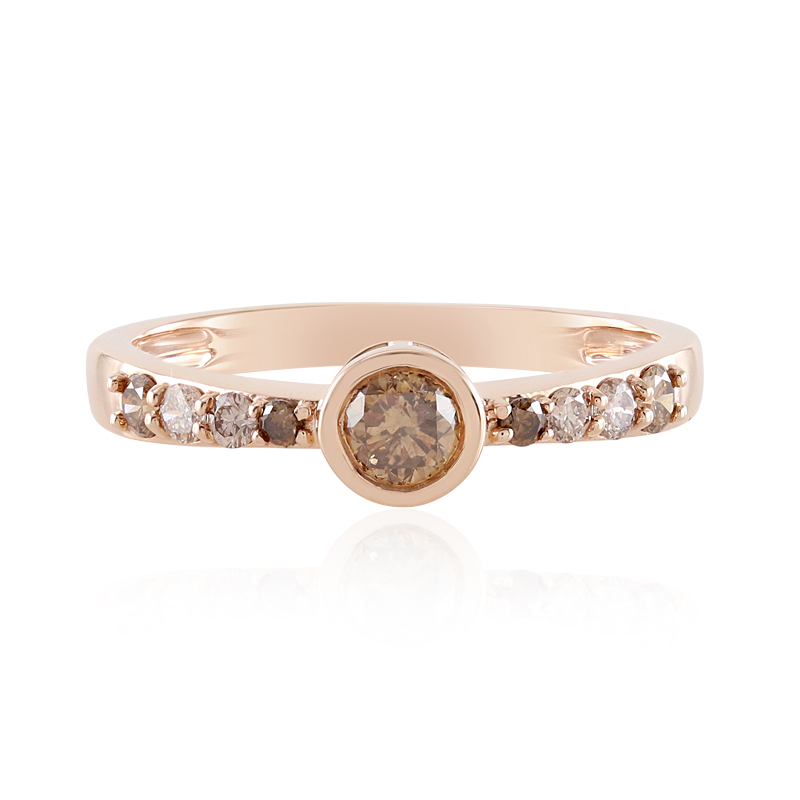 I2 Champagner-Brillant-Goldring (KM by Juwelo) Unkategorisiert online kaufen