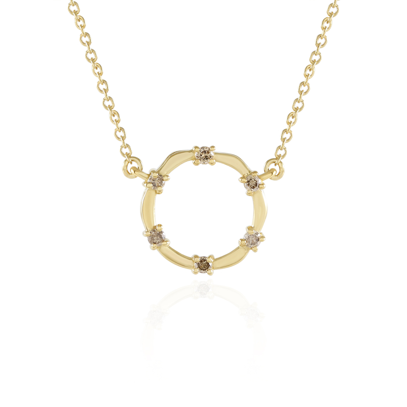 I2 Champagner-Brillant-Silbercollier (de Melo Essence) Unkategorisiert online kaufen
