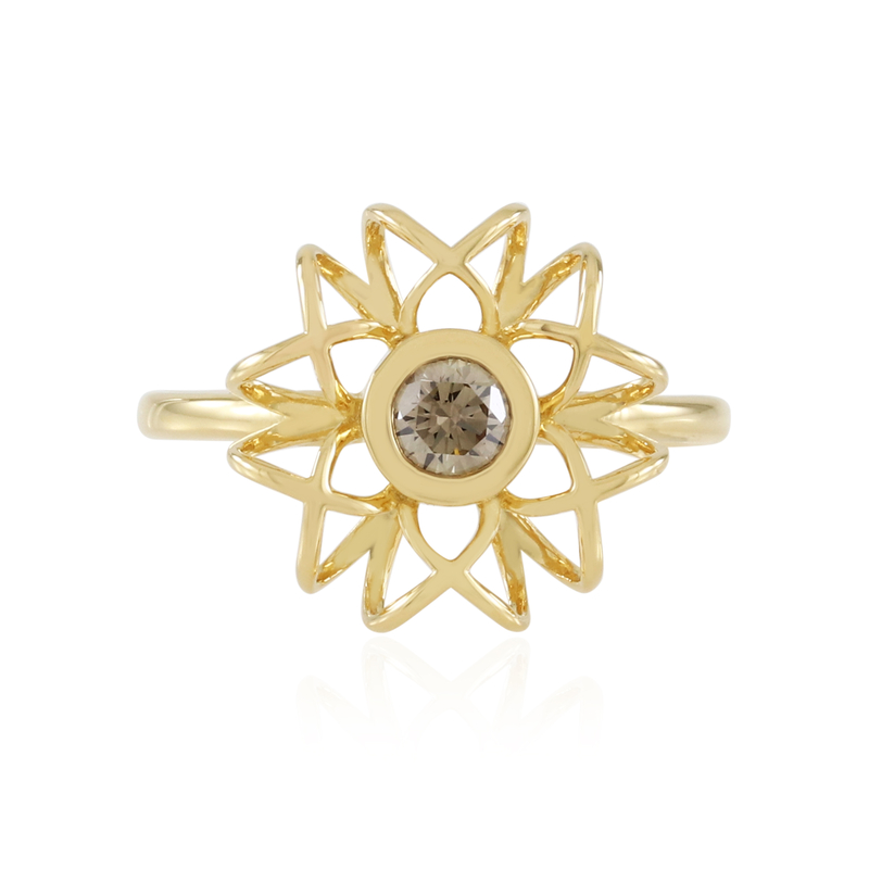 I2 Champagner-Brillant-Silberring (Ornaments by de Melo) Unkategorisiert online kaufen