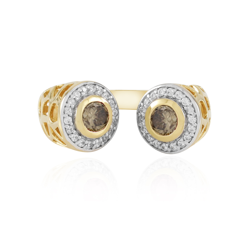 I2 Champagner-Brillant-Silberring (Ornaments by de Melo) Unkategorisiert online kaufen