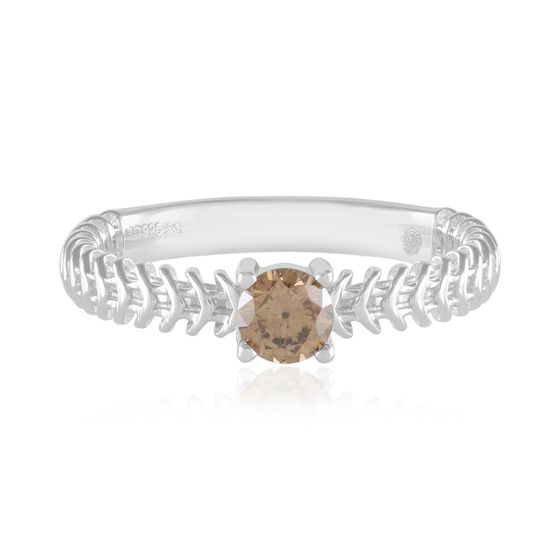I2 Champagner-Brillant-Silberring (Ornaments by de Melo) Unkategorisiert online kaufen