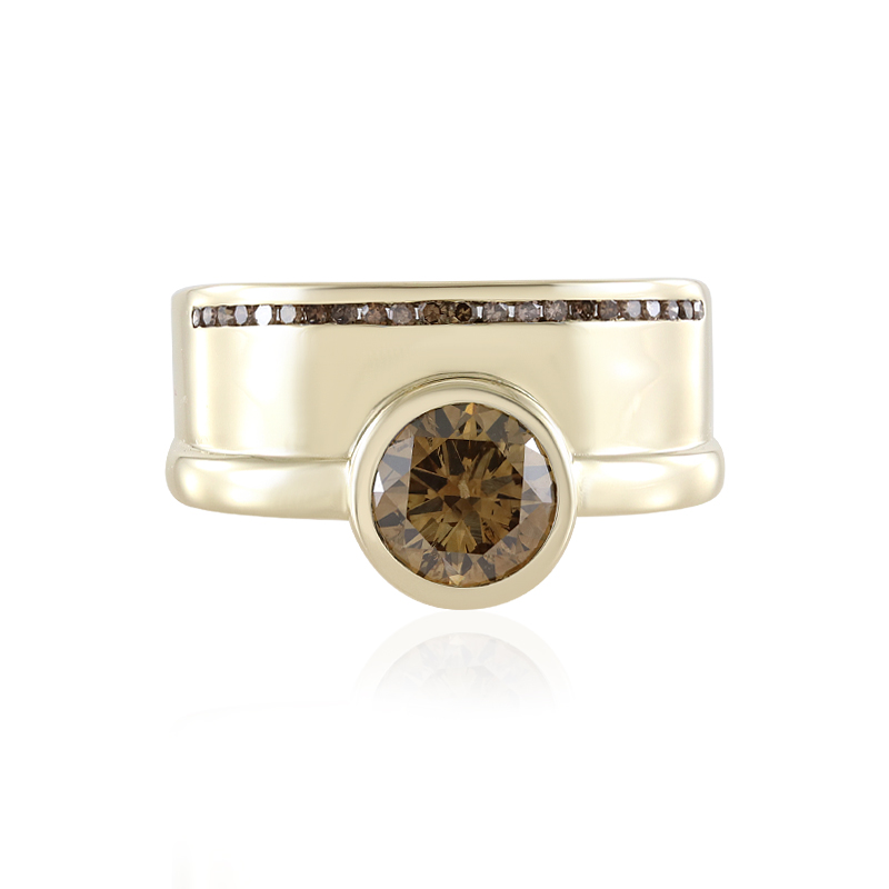 I2 Champagner-Diamant-Goldring (de Melo Gold) Unkategorisiert online kaufen