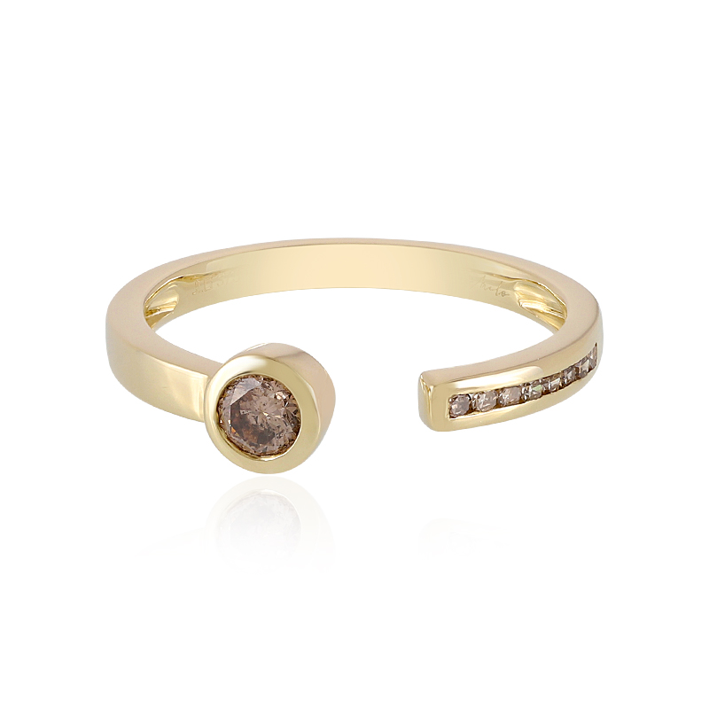 I2 Champagner-Diamant-Goldring (de Melo Gold) Unkategorisiert online kaufen