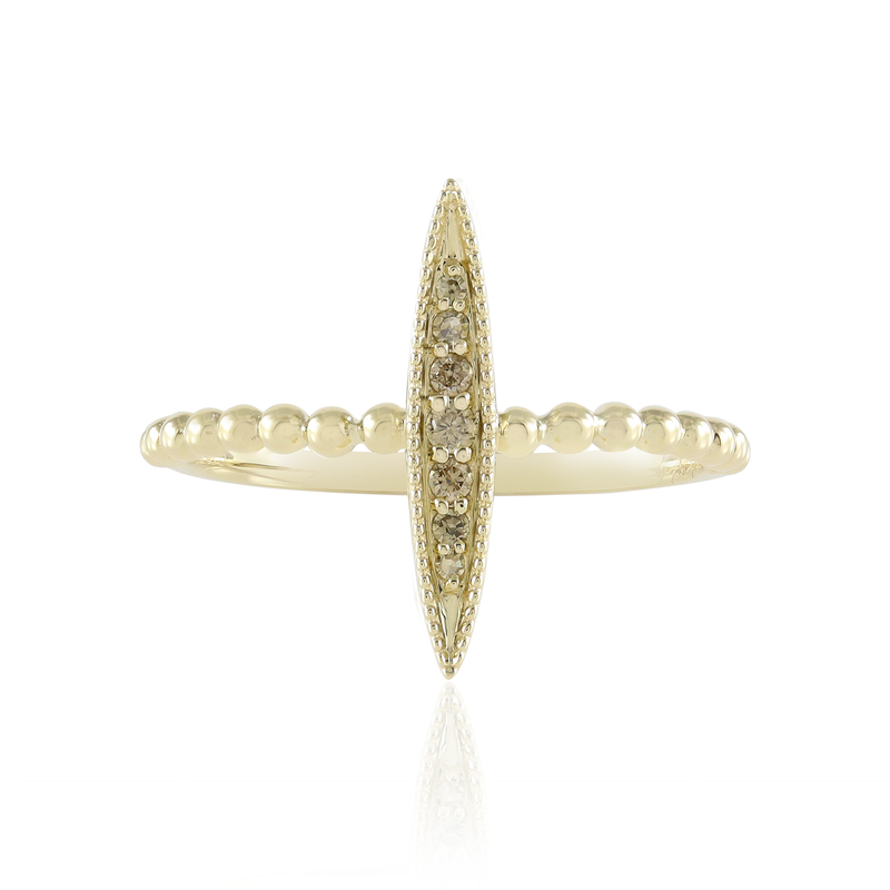 I2 Champagner-Diamant-Goldring (de Melo Gold) Unkategorisiert online kaufen