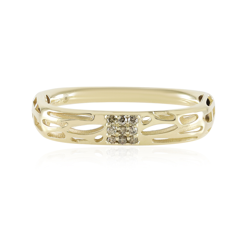 I2 Champagner-Diamant-Goldring (Ornaments by de Melo) Unkategorisiert online kaufen