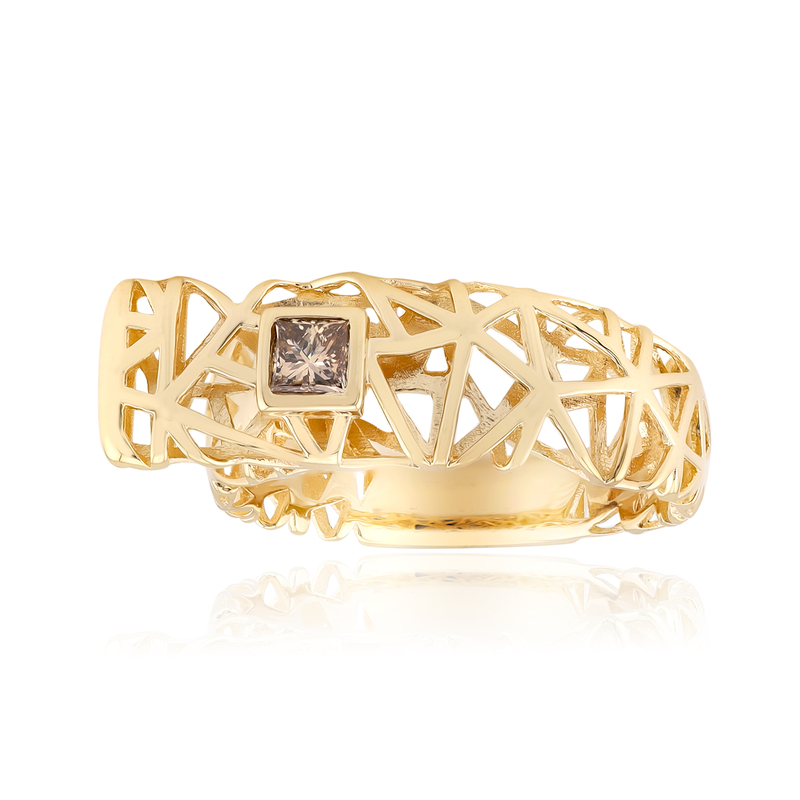 I2 Champagner-Diamant-Goldring (Ornaments by de Melo) Unkategorisiert online kaufen I2 Champagner-Diamant-Goldring (Ornaments by de Melo) Unkategorisiert online kaufen