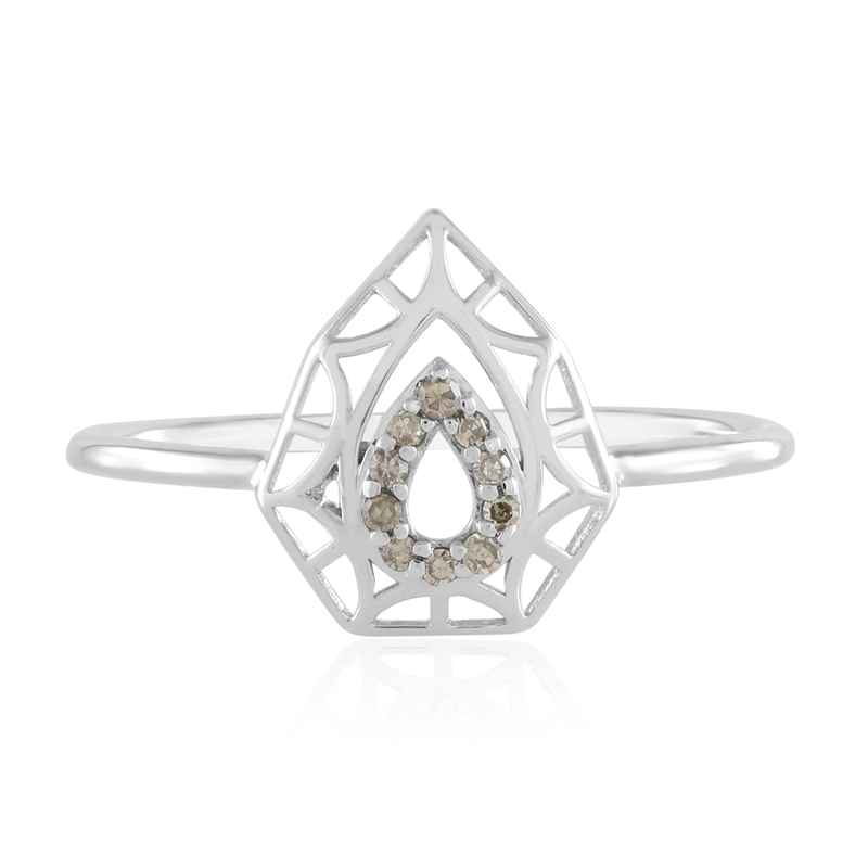 I2 Champagner-Diamant-Goldring (Ornaments by de Melo) Unkategorisiert online kaufen