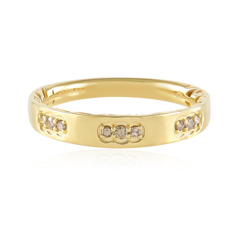 I2 Champagner-Diamant-Silberring (Ornaments by de Melo) Unkategorisiert online kaufen