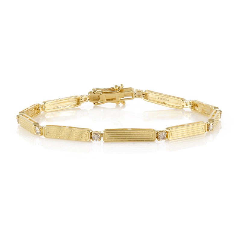 I2 Schokoladen-Brillant-Silberarmband Unkategorisiert online kaufen