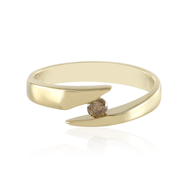 I3 Champagner-Diamant-Goldring (de Melo Gold) Unkategorisiert online kaufen