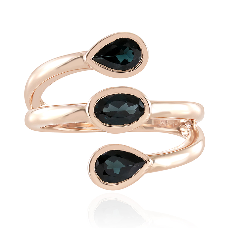 Indigolith-Goldring (KM by Juwelo) Unkategorisiert online kaufen