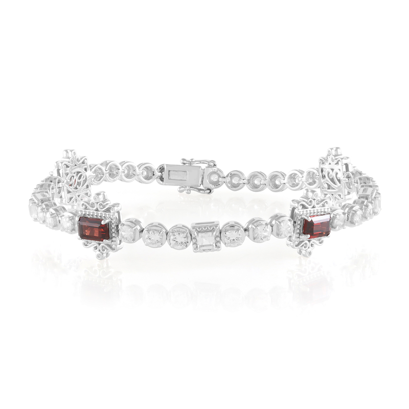 Indischer Granat-Silberarmband (Dallas Prince Designs) Unkategorisiert online kaufen