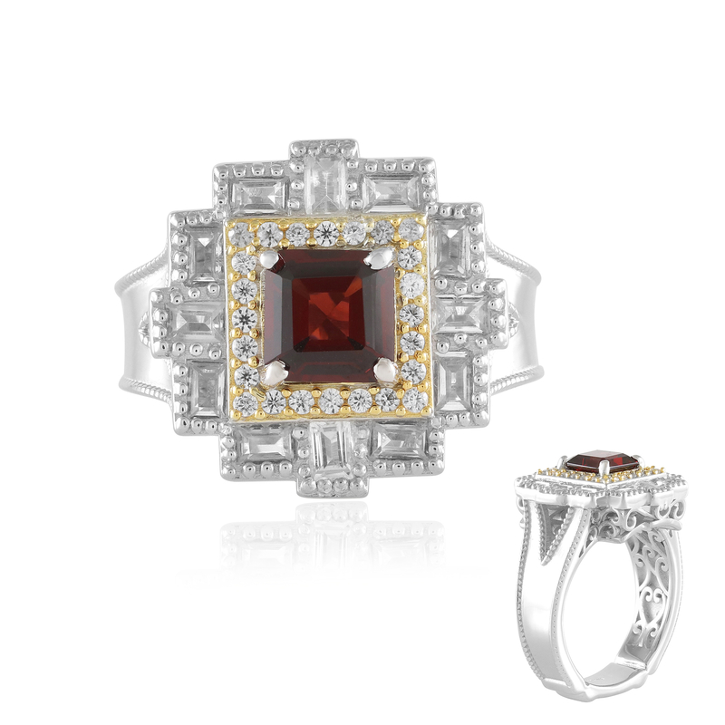 Indischer Granat-Silberring (Dallas Prince Designs) Unkategorisiert online kaufen