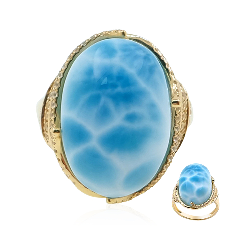 Larimar-Goldring Unkategorisiert online kaufen