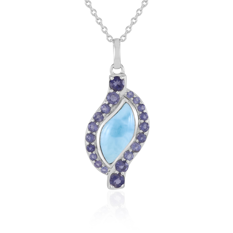Larimar-Silberhalskette (KM by Juwelo) Unkategorisiert online kaufen