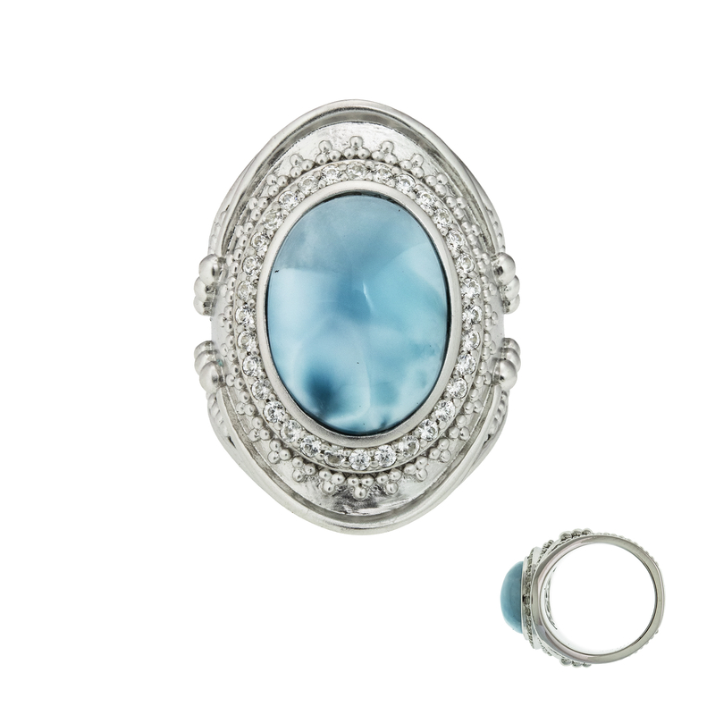 Larimar-Silberring (Dallas Prince Designs) Unkategorisiert online kaufen