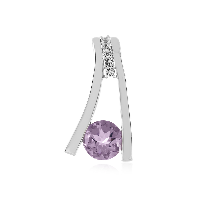 Lavendel-Amethyst-Silberanhänger (MONOSONO COLLECTION) Unkategorisiert online kaufen