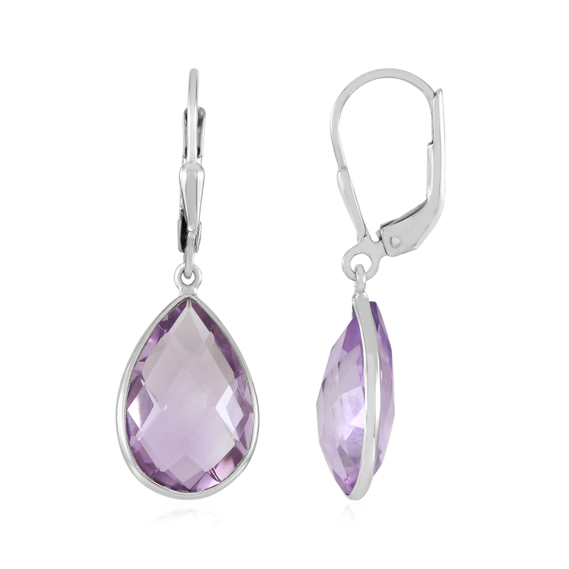 Lavendel-Amethyst-Silberohrringe Unkategorisiert online kaufen