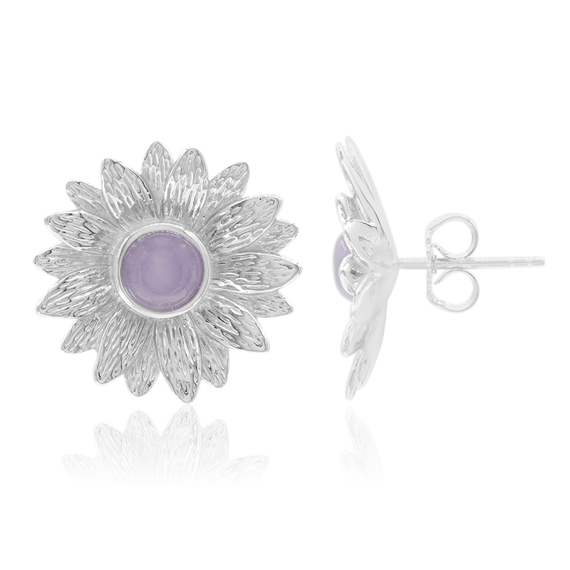 Lavendel-Jade-Silberohrringe (MONOSONO COLLECTION) Unkategorisiert online kaufen