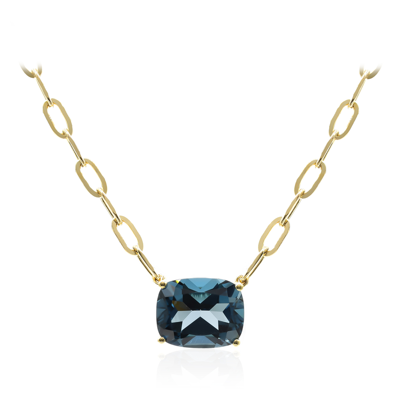 Londonblauer Topas-Goldcollier (CIRARI) Unkategorisiert online kaufen