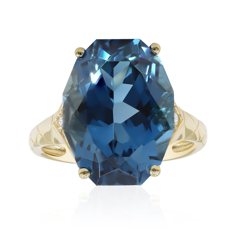 Londonblauer Topas-Goldring (CIRARI) Unkategorisiert online kaufen Londonblauer Topas-Goldring (CIRARI) Unkategorisiert online kaufen