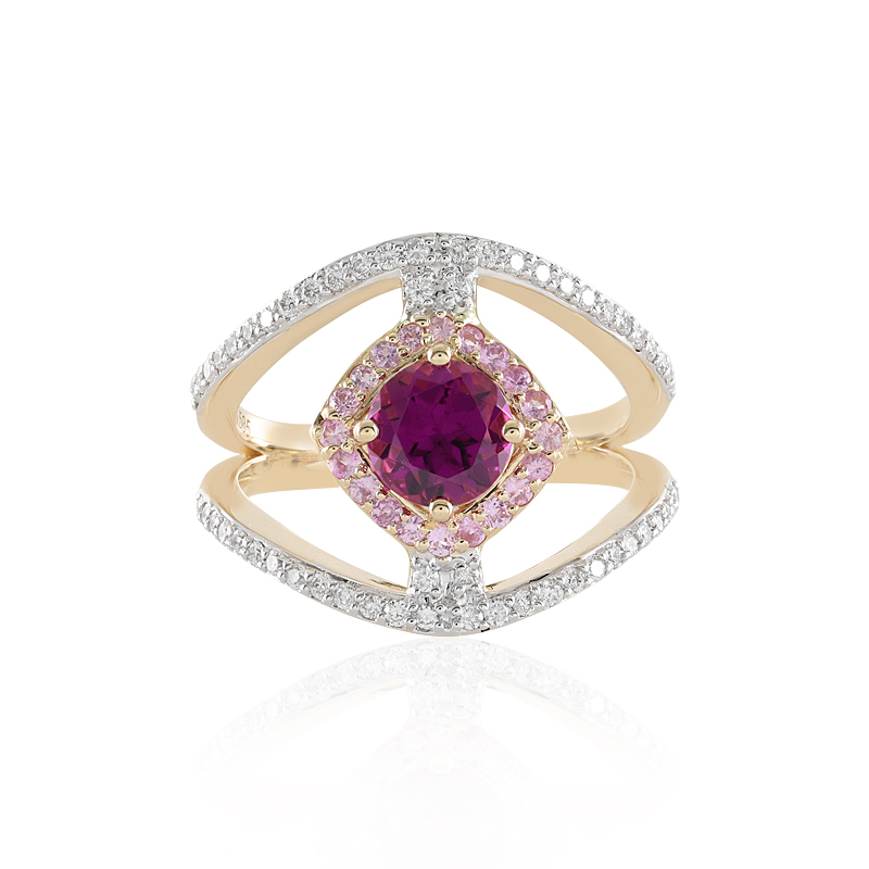 Magenta-Granat-Goldring (SUHANA) Unkategorisiert online kaufen