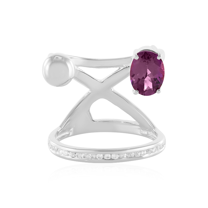 Magenta-Granat-Silberring (de Melo Essence) Unkategorisiert online kaufen