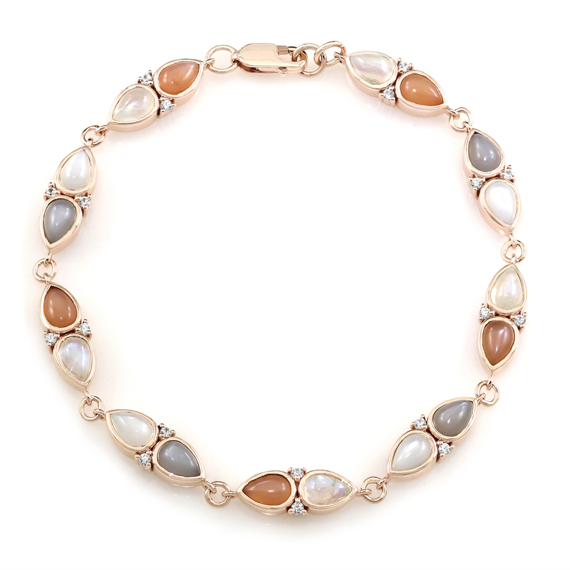 Mondstein-Silberarmband (KM by Juwelo) Unkategorisiert online kaufen