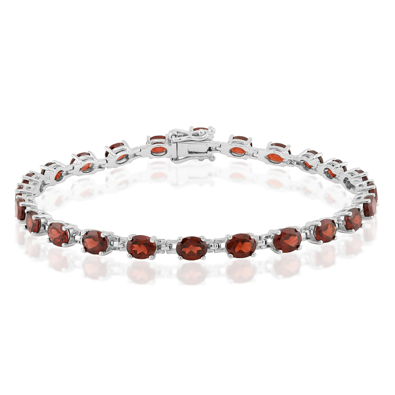 Mosambik-Granat-Silberarmband Unkategorisiert online kaufen