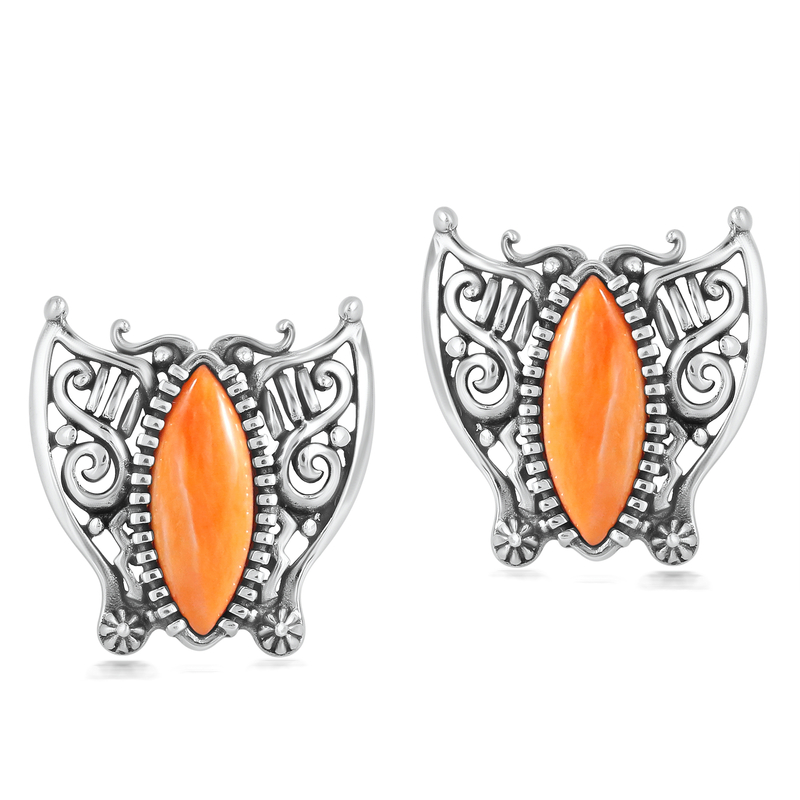 Orange Stachelauster-Silberohrringe (Desert Chic) Unkategorisiert online kaufen Orange Stachelauster-Silberohrringe (Desert Chic) Unkategorisiert online kaufen