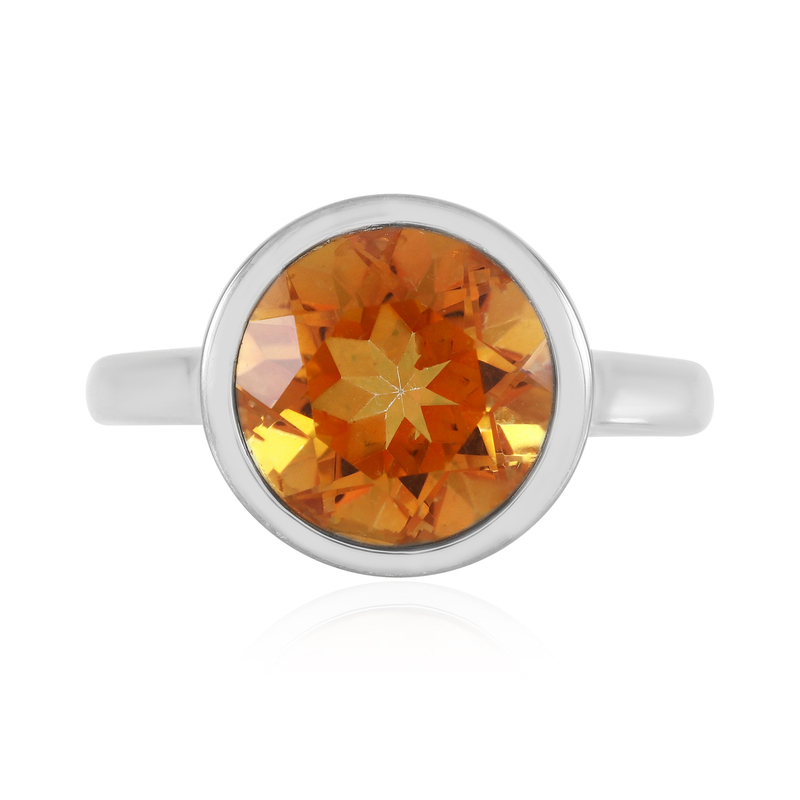 Oranger Quarz-Silberring (MONOSONO COLLECTION) Unkategorisiert online kaufen