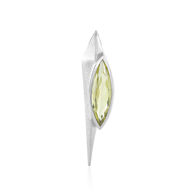Ouro Verde-Quarz-Silberanhänger (MONOSONO COLLECTION) Unkategorisiert Produktbild
