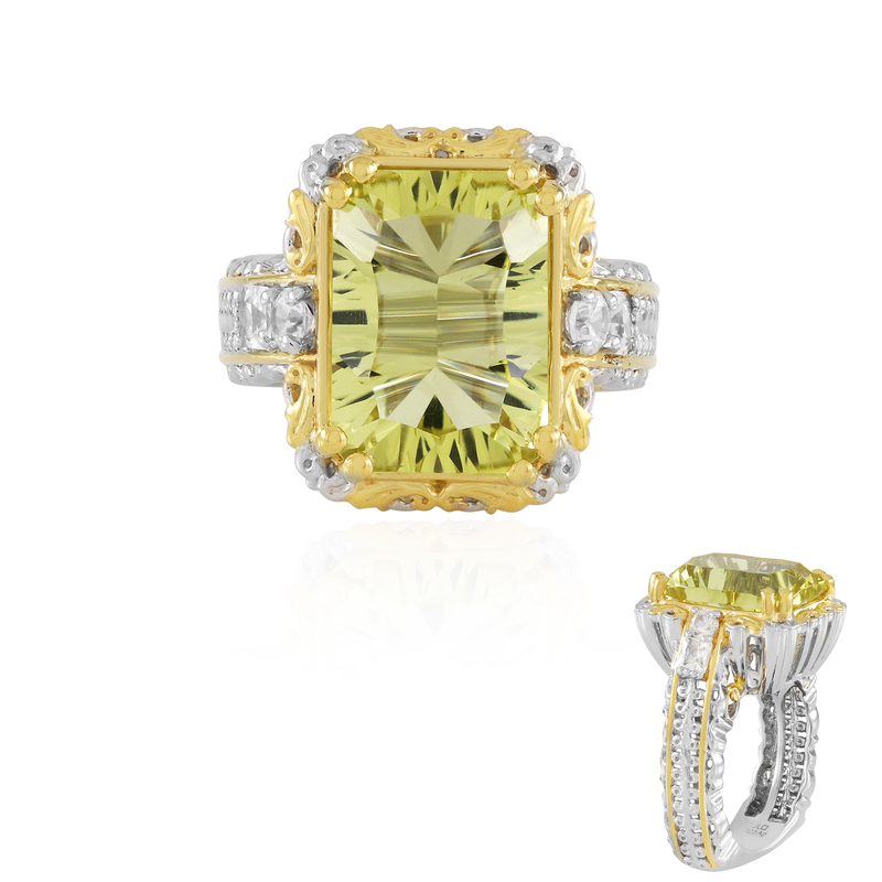 Ouro Verde-Quarz-Silberring (Gems en Vogue) Unkategorisiert online kaufen