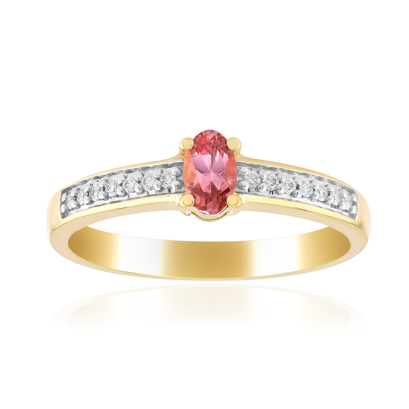 Padparadscha-Saphir-Goldring Unkategorisiert online kaufen