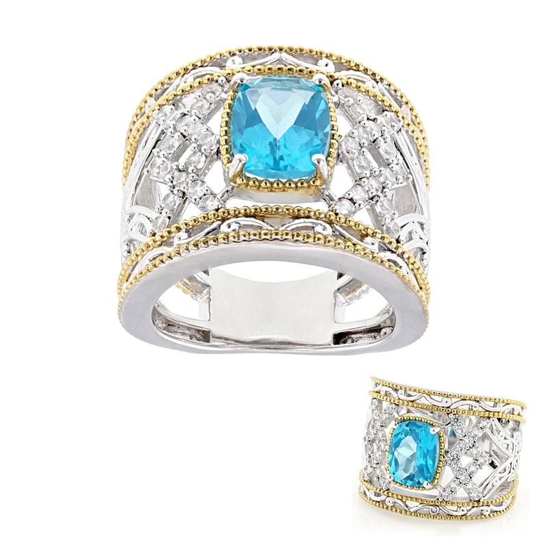 Paraiba-Topas-Silberring (Gems en Vogue) Unkategorisiert online kaufen