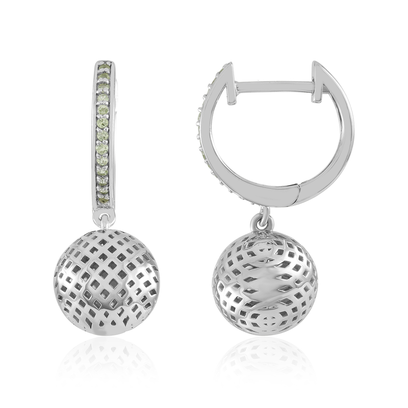 Peridot-Silberohrringe (Ornaments by de Melo) Unkategorisiert online kaufen